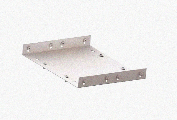 Соединитель лотковый замковый СЛЗ-500х100х1,5 УТ1,5, оцинкованный лист, S1,5