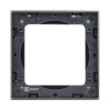 Стокгольм Рамка 1-местная металлическая черная EKF
