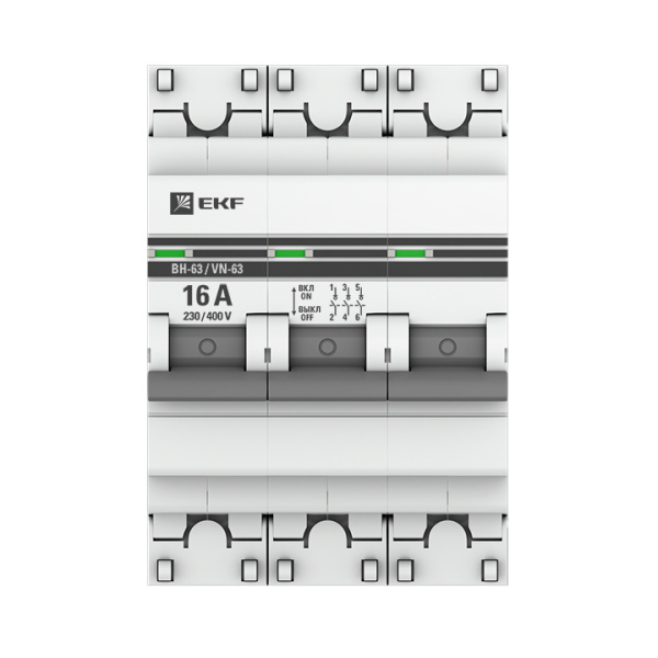 Выключатель нагрузки 3П 16А ВН-63 PROxima EKF