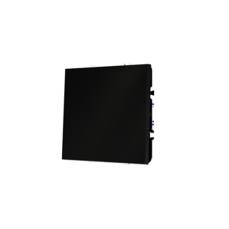 Выключатель встраиваемый Voltum S70 одноклавишный 10А, (черный матовый)