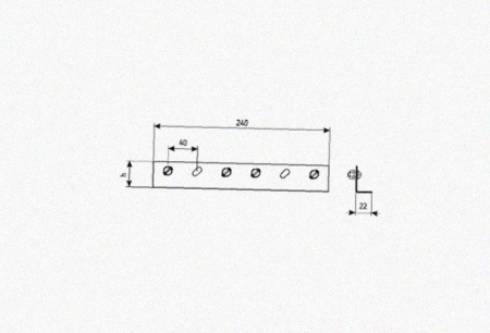 Соединитель лотковый замковый СЛЗх65х1,0 УТ1,5, горячее цинкование, S1,0