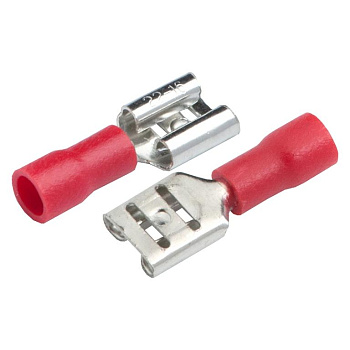 Разъем РпИм 1,25-5-0,8 (плоский) "мама" GRIM-1,25-5,6-50 Красный, 50 штук General