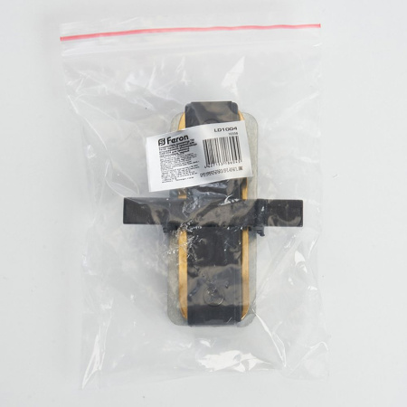 Коннектор прямой однофазный для встраиваемого шинопровода, черный, LD1004 Feron