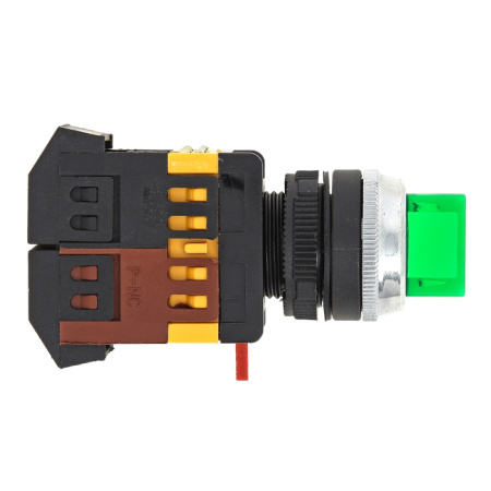 Переключатель ANC-22 3P зеленый с подсветкой 380В NO+NC PROxima EKF