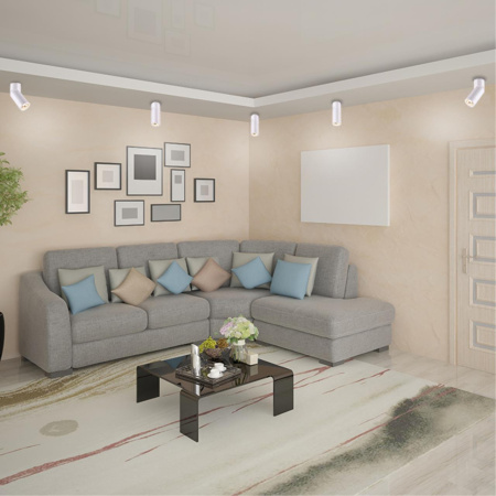 Накл.св-к IP20 GU10 50W 220-240V ELITE матовый белый NOVOTECH