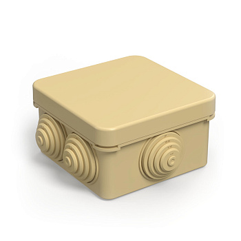 Коробка распределительная 40-0200-1001 для о/п безгалогенная (HF) сосна 70х70х40 (132шт/кор) Промрукав