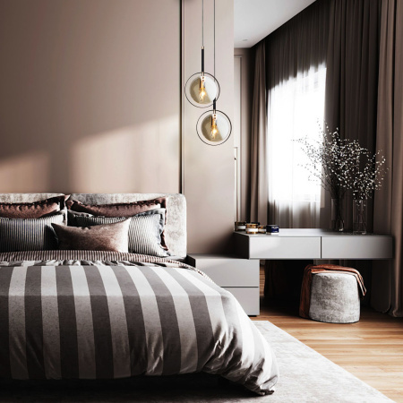 Подвесной светильник с плафоном 1*E14 60Вт золотой, черный IP20 Gallo (50121/1 черный) Eurosvet