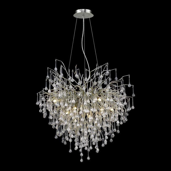 Люстра подвесная Матовый никель/Прозрачный G9 9*40Вт WE189.09.203 WERTMARK