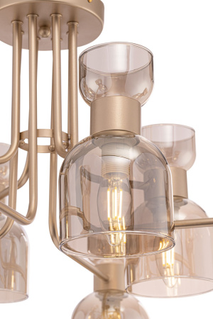 Люстра 8*E14 40Вт Матовое Золото IP20 Isla FR5094PL-08G Freya