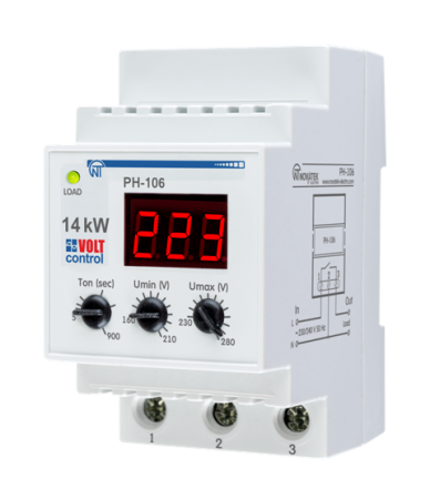 Реле напряжения РН-106 Новатек-Электро