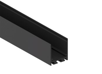 Donel Накладной/подвесной алюминиевый профиль, 32х35х2000. Цвет: Черный матовый, RAL9005,серия:DN8ALE