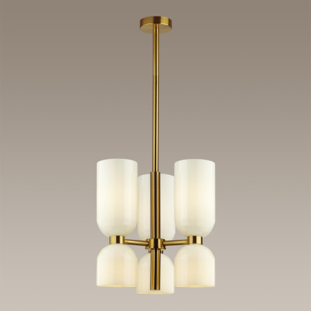 Люстра E14 6*60W ORINOCO бронзовый/белый ODEON LIGHT