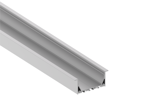 Donel Врезной алюминиевый профиль, 85х35х2000. Цвет: Анодированное серебро,Серия:DN8ALE