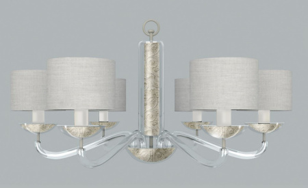 Люстра 8*E14 40Вт Серый IP20 Maryland ARM526PL-08GR Maytoni