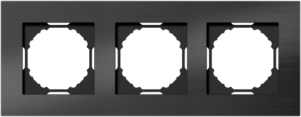 Donel A07 Natural Чёрный Алюминий рамка 3-я, серия DB