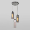 Подвесной светильник с плафонами 3*E27 40Вт хром IP20 (50180/3 дымчатый) Eurosvet