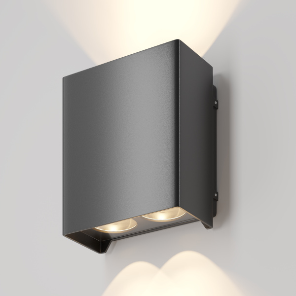 Настенный светильник (бра) 15Вт 3000К Черный IP54 Shell O570WL-L20B3K Outdoor Maytoni