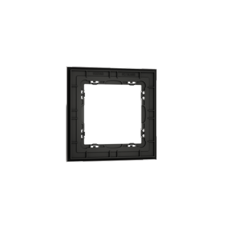 Рамка стеклянная Voltum S70 на 1 пост, (черный, стекло)