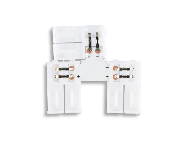 Соединитель T для светодиодной ленты 2835 12/24V (2 конт.) GS6901 (5шт) Ambrella Light