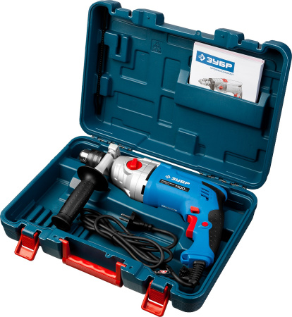 1100 Вт ударная 2-х скоростная дрель в кейсе, серия Профессионал ЗУБР