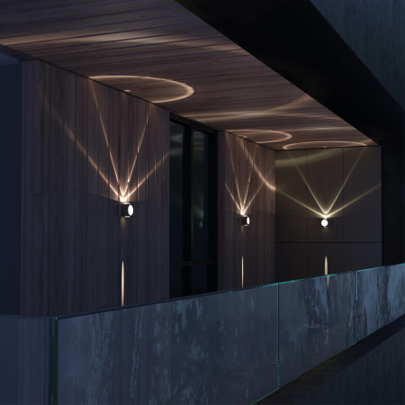 Ландшафтный настенный св-к IP54 LED 4000K 8W 85-265V CALLE темно-серый D NOVOTECH