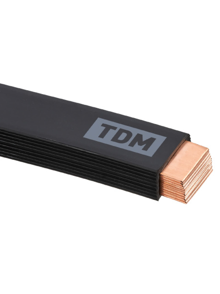 Шина медная гибкая изолированная ШМГ 10х(120х1), 2м, TDM Шина медная гибкая изолированная ШМГ 10х(120х1), 2м, TDM