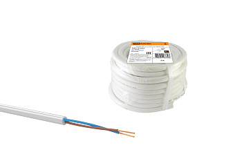 Провод ПВС 2х1,5 ГОСТ (5м), белый TDM