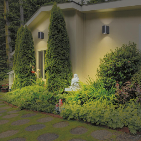 Ландшафтный св-к IP65 LED 4000K 4W+4W 220V OPAL черный NOVOTECH