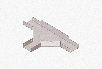 Лоток тройниковый глухой ОТГ 500х200 УТ1,5, оцинкованный лист, S1,5