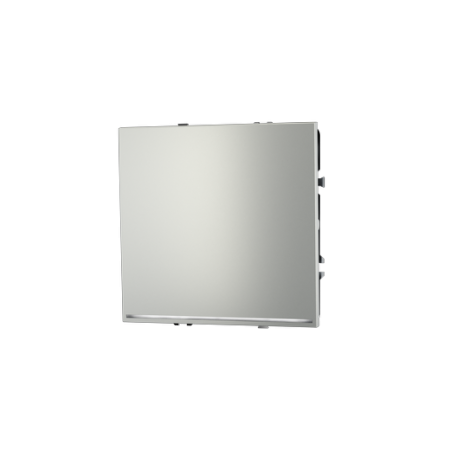 Проходной переключатель встраиваемый Voltum S70 одноклавишный с подсветкой 10А, (сталь)