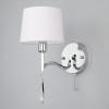 Настенное бра с абажуром 1*E14 40Вт хром IP20 Madera (10127/1 хром) Eurosvet
