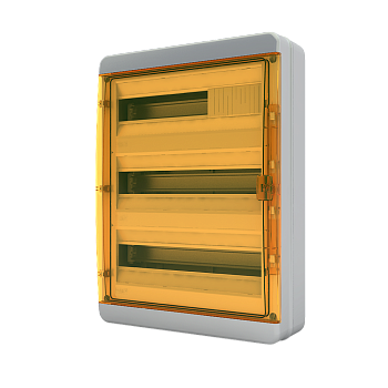 Щит навесной ЩРН-П 54 мод. оранж. крышка IP65 65-54-1 Tekfor