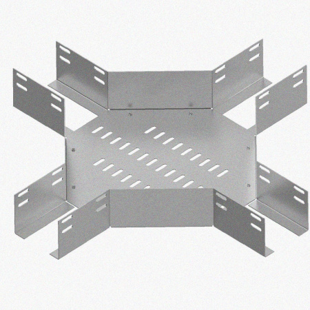 Лоток крестообразный глухой КМГ 50х50 УХЛ1, оцинкованный лист S1,5