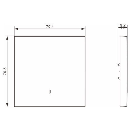 Donel S08 шампань клавиша 1-я с подсветкой, серия DB