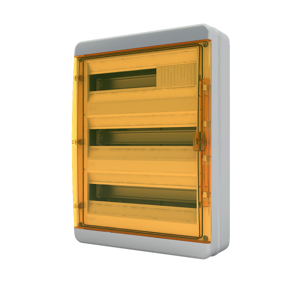 Щит навесной ЩРН-П 54 мод. оранж. крышка IP65 65-54-1 Tekfor