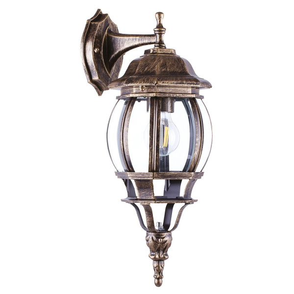 Св-к садово-парковый Feron 8102/PL8102 100W E27 230V, черное золото