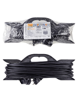 Удлинитель-шнур на рамке силовой народный У-12006 ПВС 2200 Вт б/з, 10м, штепс. гнездо TDM