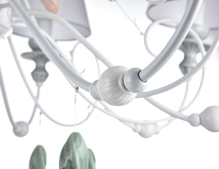 Люстра 8*E14 40Вт Жемчужный белый IP20 Adelia ARM540-08-W Maytoni