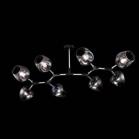 Потолочный светильник 8*E27 60Вт Черный IP20 Desi FR5006CL-08B Freya