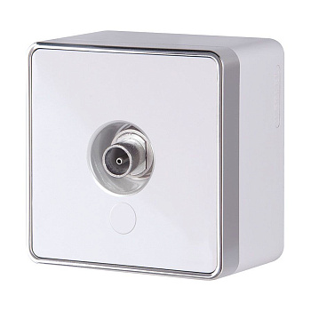 ТВ-розетка оконечная (белая) Gallant ОУ IP20 Werkel