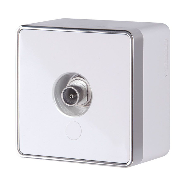 ТВ-розетка оконечная (белая) Gallant ОУ IP20 Werkel