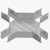 Лоток крестообразный глухой КМГ 400х65 УТ1,5, оцинкованный лист S1,5