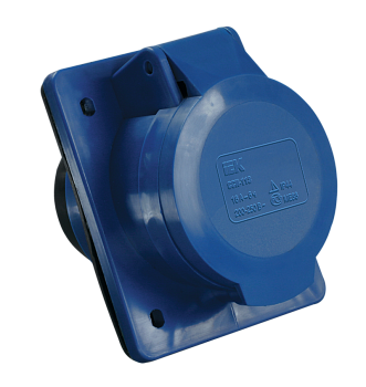 Розетка стационарная скрытая ССИ-423 2Р+Е 32А 200-250В IP44 IEK