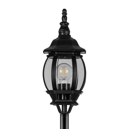 Светильник садово-парковый Feron 8110/PL8110 столб 100W E27 230V, черный