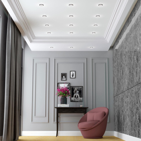 Св-к встр.IP20 GU10 9W 235V LIRIO черный D NOVOTECH