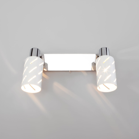 Настенный светильник 2*E14 40Вт белый IP20 (20090/2 белый / хром) Eurosvet