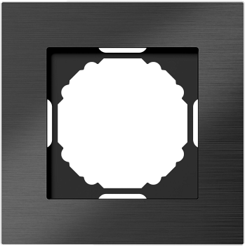 Donel A07 Natural Чёрный Алюминий рамка 1-я, серия DB