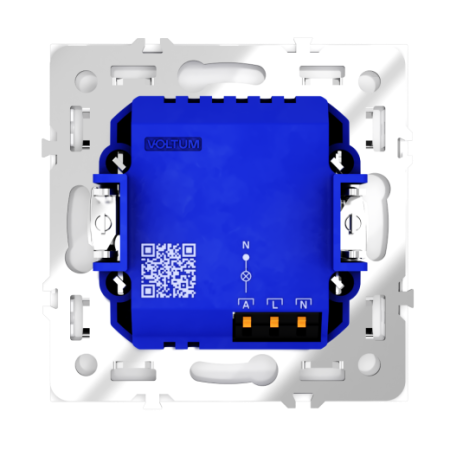 Датчик движения встраиваемый Voltum S70, (белый глянцевый)