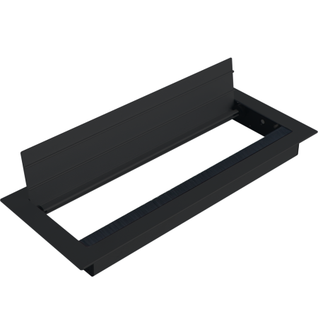 Donel Кабельный громмет (лючок) в стол, 310*120мм, цвет: черный