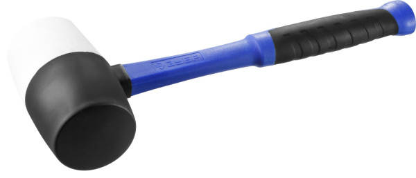 Черно-белая резиновая киянка 900 г ЗУБР